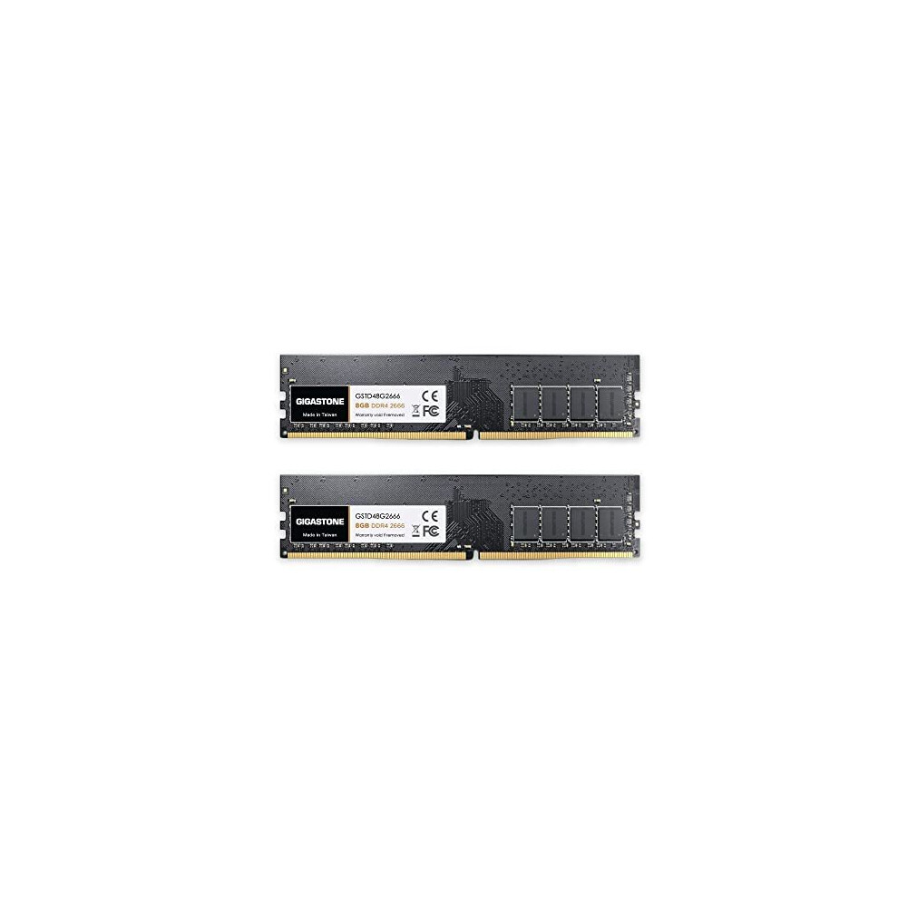 【Ddr4 Ram】 Desktop Ram 16Gb (2X8gb) Ddr4 16Gb Ddr4-2666Mhz Pc4-21300 Cl19 1.2V 288 Pin Unbuffered Non Ecc Udimm For Pc Computer Desktop Memory 804272756364