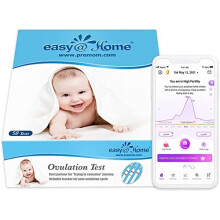 50 x Ovulation Test Strips, Fertility Tests Ovulation Predictor Kit, Powered by Premom Ovulation Predictor iOS and Android App, 50 LH Strips