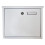 Wall Mounted Post Box - Large Mail Box Outdoor Weather Resistant Postbox Galvanized Steel Lockable Letterbox Top Loading Mailbox with Cylinder Lock, 1