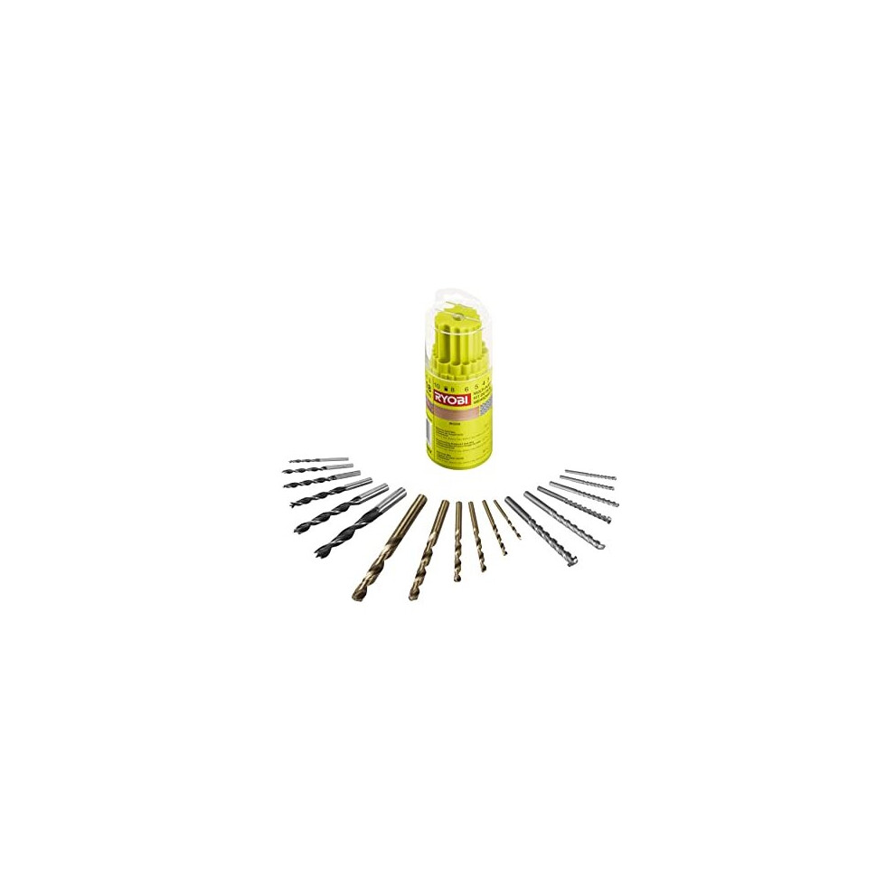 Ryobi Rak18dmix Mixed Drill Bit Set (18 Piece)