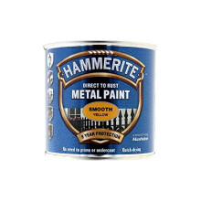 Direct to Rust Metal Paint - Smooth Yellow Finish 250ML