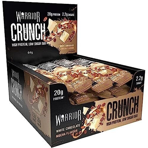 Warrior White Choc Mocha – Warrior CRUNCH – 12 Bars