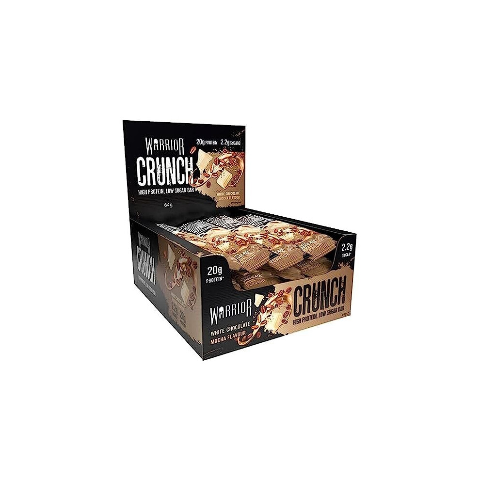 Warrior Choc Mocha – Crunch – 12 Bars White