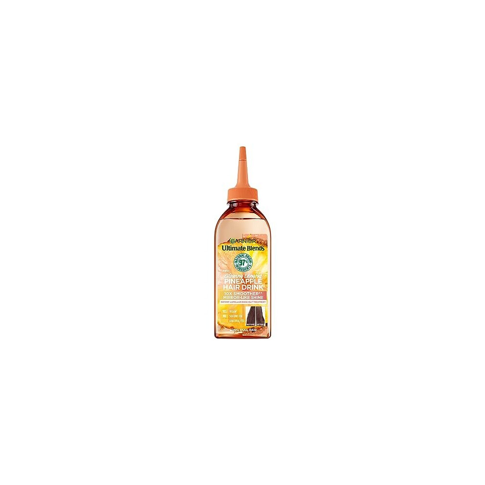 Instant Lamellar Water, Rinse-Out, Liquid Conditioner, For Long Dull Hair, Ultimate Blends Glowing Lengths Pineapple, Hair Drink, 200ml
