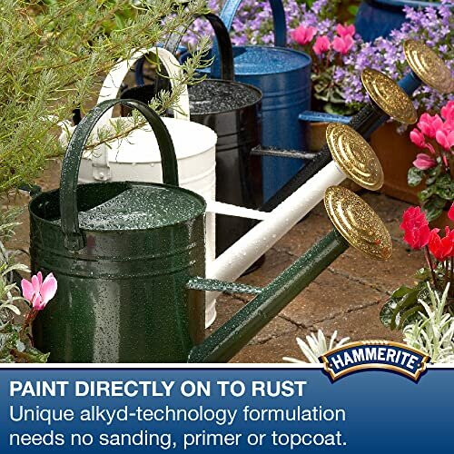 Hammerite Direct to Rust Metal Paint - Smooth Yellow Finish 250ML 2