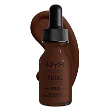 Total Control Pro Drop Foundation, Precise Dosage, Customised and Buildable Coverage, Vegan Formula, True-to-Skin Finish, 13 ml, Shade: Deep Ebony