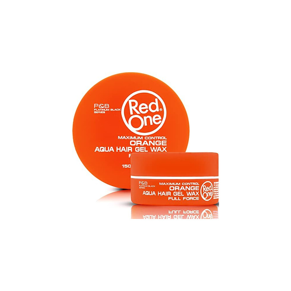 Redone Orange Hair Styling Aqua Wax 150 Ml | Edge Control | Ultra Hold | Gel Wax | Men & Women Hair Wax | Melon Scent | Maximum Control