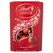 Lindor Milk Chocolate Truffles Box - Approx 16 balls, 200 g - Chocolate Truffles with a Smooth Melting Filling - Gift Present - for Him and Her -
