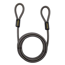 Security Steel Cable with Loops, Braided Steel Flex Cable, 10mm for U-Lock and Padlock