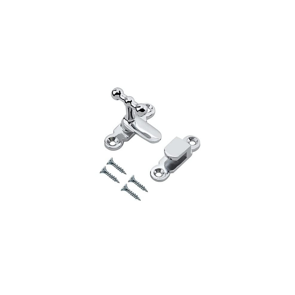 Terf Showcase Type Catch Polished Chrome 40Mm Door Turn Catches Cupboard Cabinet Wardrobe Latch Catch Lock Gate Shed Door Rabbit Hutch Thumb Turn 5059655014042