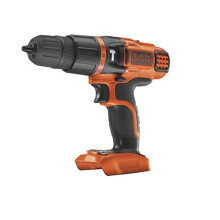 BLACK+DECKER 18 V Cordless Hammer Drill with 11 Torque Settings, Battery Not Included, BDCH188N-XJ