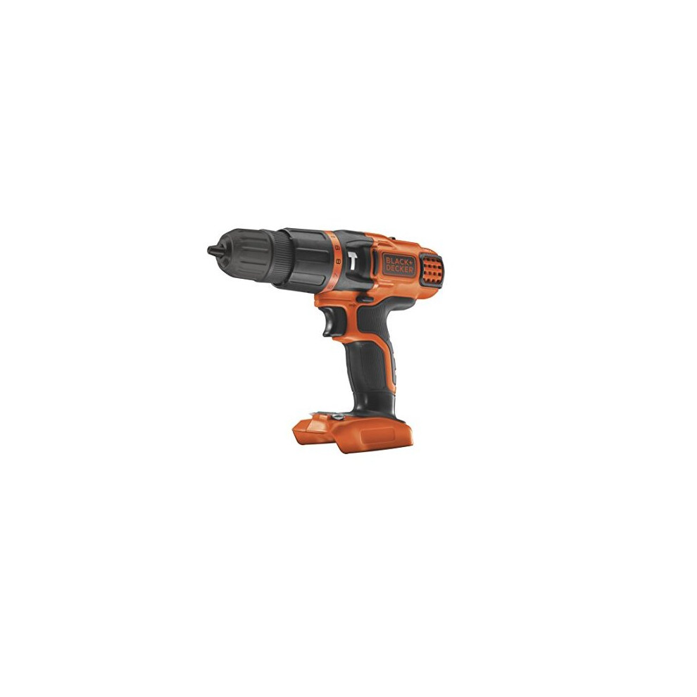 BLACK+DECKER 18 V Cordless Hammer Drill with 11 Torque Settings, Battery Not Included, BDCH188N-XJ
