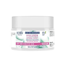 Hydra Shot Face Moisturiser with Aloe, Vitamin E, Hyaluronic Acid and Niacinamide - Day and Night Cream for Dry Skin - for Men and Women, 97% Natural,