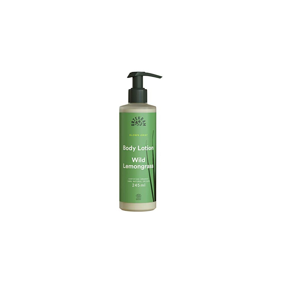Urtekram Body Lotion - Wild Lemongrass - All Skin Types - 245 ml, Vegan, Organic, Moisturizing, Natural Origin - Image 6