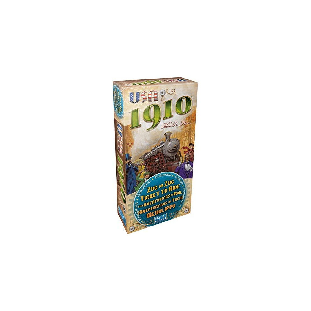 Days Of Wonder | Ticket To Ride Usa 1910 Board Game Expansion | Ages 8+ | For 2 To 5 Players