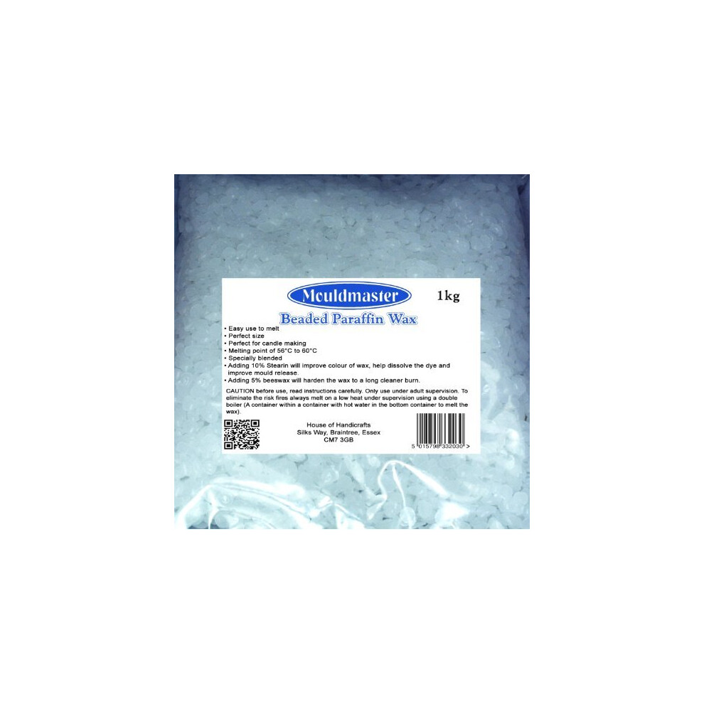 Moldmaster Mouldmaster 1 Kg Candle Wax, Transparent