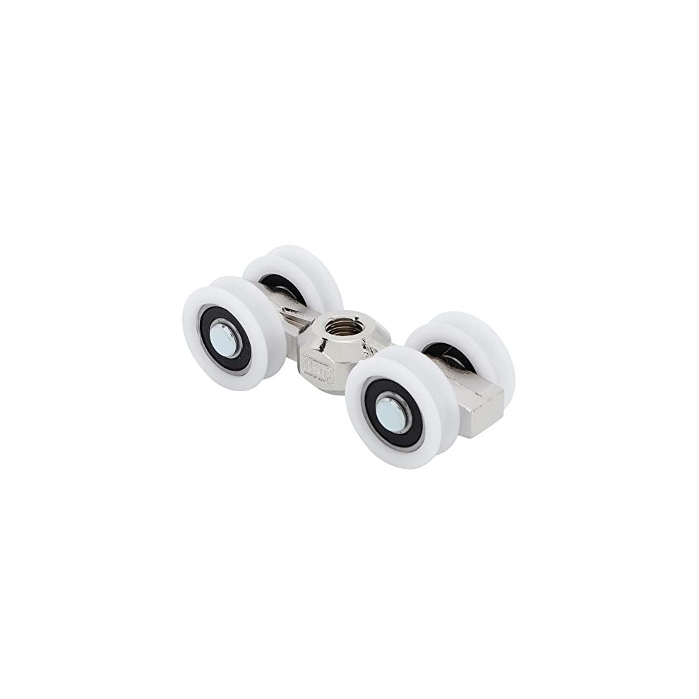Sliding Door Roller, 4 Wheels Hanging Wheels Barn Door Hardware Rollers Slider Overhead Door Rollers Bearings For Furniture 719234004240