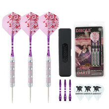 DHOLE Steel Tip Ladies Darts with Aluminum Shafts, 21 Grams F1207