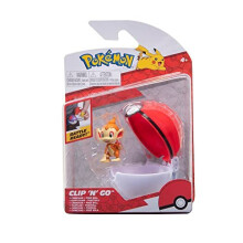 Pokemon - Clip 'n' Go - Chimchar & Poke Ball /Toys