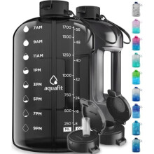 2 Litre Water Bottle with Straw - 2L Water Bottles with Time Marker- 64 oz Big Water Bottle Motivational - Large Water Bottle with Straw- Half Gallon