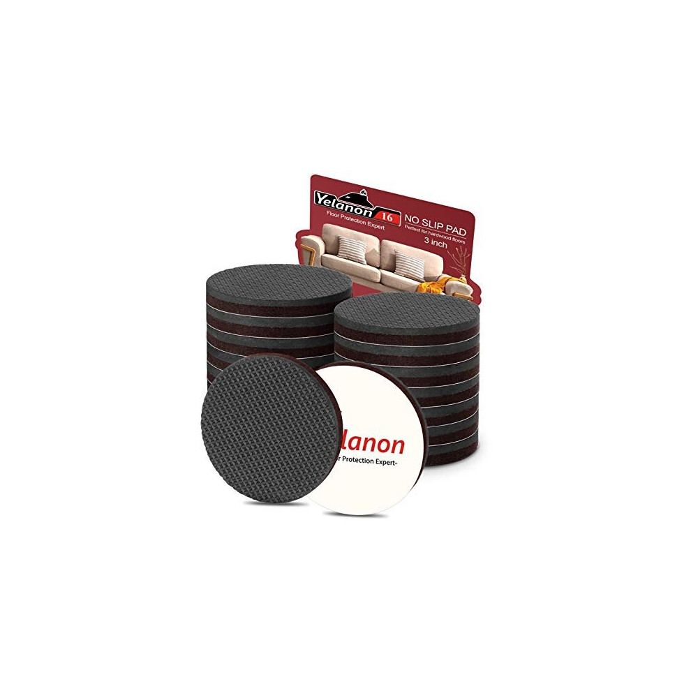 Non Slip Furniture Pads -16pcs 75mm Furniture Grippers, Non Skid for Furniture Legs,Self Adhesive Rubber Feet Furniture Feet,Anti Slide Furniture