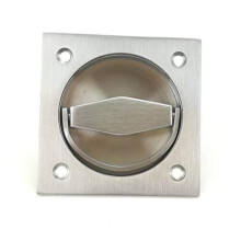 304 Stainless Steel Square Recessed Cup Ring Flush Pull Handle Invisible Door Handle Electric Box Handles