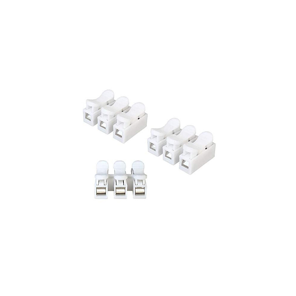 60 Pcs Ch3 Spring Wire Connectors, Electrical Cable Clamp Terminal Block Connector, Quick Connector Terminal Block 750139207220
