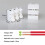 60 Pcs CH3 Spring Wire Connectors, Electrical Cable Clamp Terminal Block Connector, Quick Connector Terminal Block 2