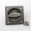 304 Stainless Steel Square Recessed Cup Ring Flush Pull Handle Invisible Door Handle Electric Box Handles 2