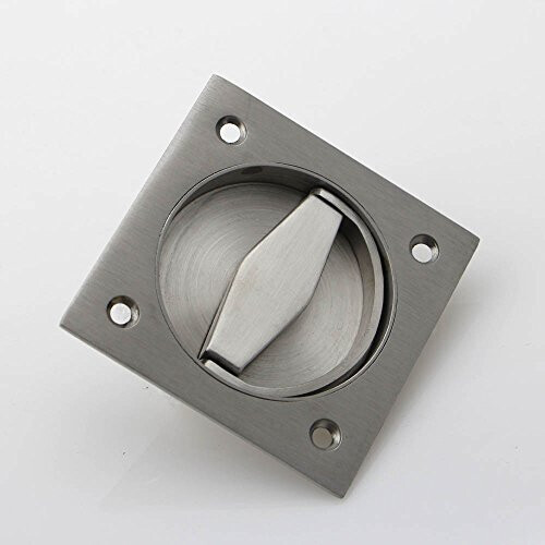 304 Stainless Steel Square Recessed Cup Ring Flush Pull Handle Invisible Door Handle Electric Box Handles 2