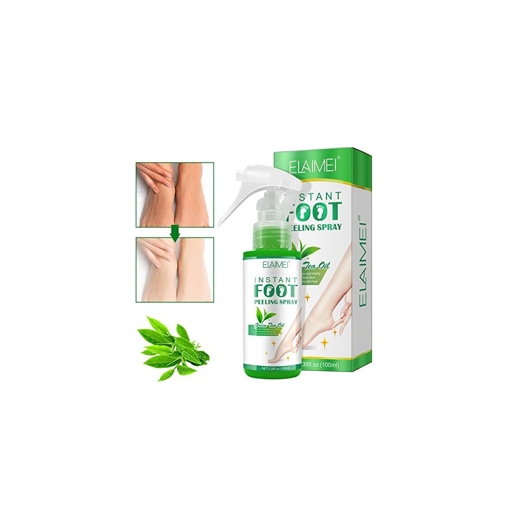 Foot Peeling Spray-100ml Green Tea Foot Peeling Spray Oil, Moisturizing Hydrating Nourish Peel Off Spray,Remove Foot Dead Skin in Seconds-image-OPC-PC9BCH8-NEW