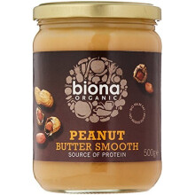 Organic Peanut Butter Smooth No Salt, 500g