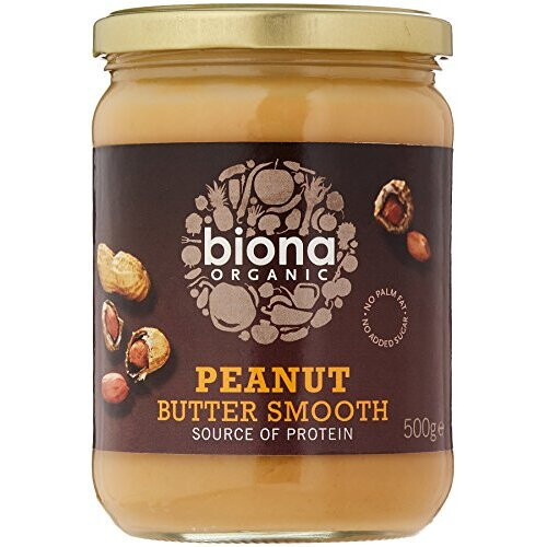 Organic Peanut Butter Smooth No Salt, 500g