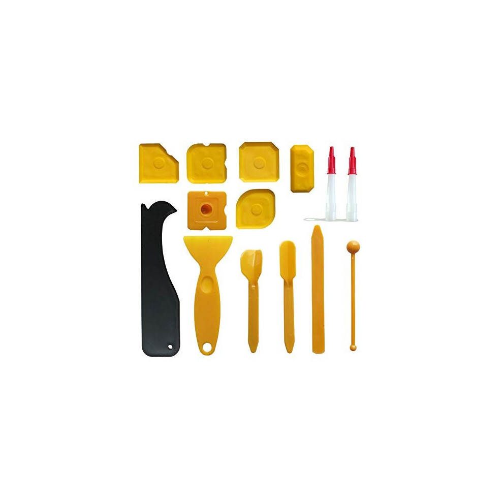 Silicone Sealant Smoothing Tools, Sealant Smoother Caulk Finishing Profiler Former Applicator For Bathroom, 14 Pieces 680580408023