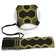 Football Kick Trainer Soccer Training Aids Hands Free Throw Sole Practice Equipment for Kids and Adults with Adjustable Belt Elastic Rope Fits Ball 3,