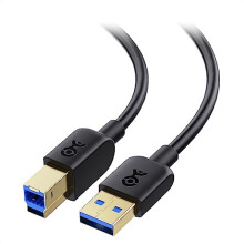 USB 3.0 Cable 3m (USB 3 Cable A to B, USB 3.0 Cable A to B, USB 3 Cable Type A to B) in Black