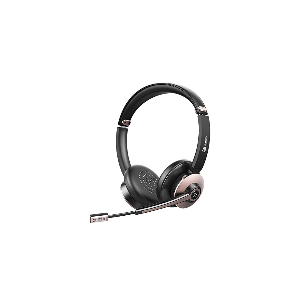 Bluetooth Headset, Wireless Headphones With Microphone Noise Cancelling, On Ear Headphones With Mic Mute, Handsfree Pc Headsets For Zoom/Ms 726193602615
