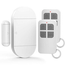 Door Alarm Sensor, Wireless Remote Window Alarm, 2 Remote Controls, 130 dB Siren, Magnetic Security Sensor, Entry Burglar Alert, Security Alarm