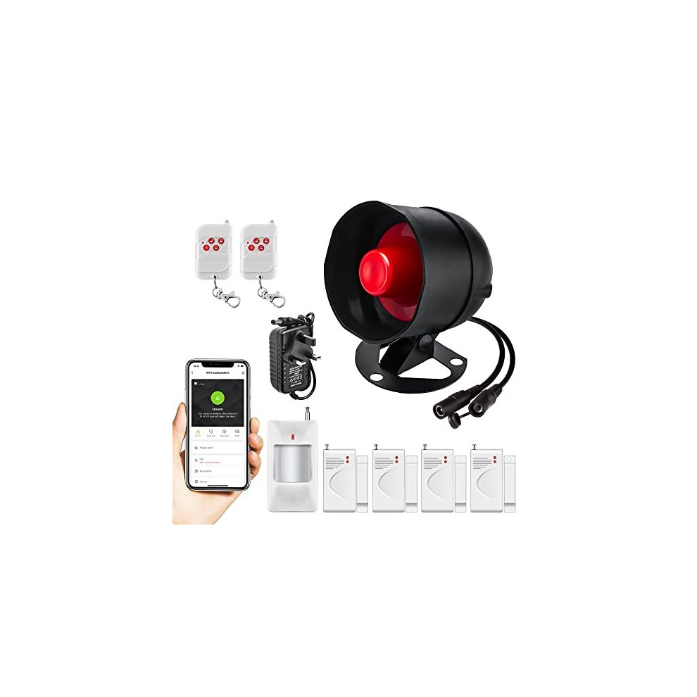 House Alarms System Wifi Door Window Sensor Alarm System | Home Security Systems Anti-Theft 120Db Alarm | Smart Magnetic Sensor Alarm With Free 768633400382