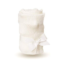 Knitted Cellular Baby Blanket for Babies, Boy & Girl from Birth, (White, 75 * 100cm)