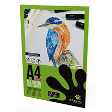 Pro Mixed Media Sketch Pad A4-40 Sheets 150gsm White Cartridge Paper