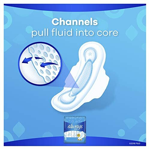 Always Maxi Size 3 Extra Long Super Pads with Wings Unscented, 26 Count 2