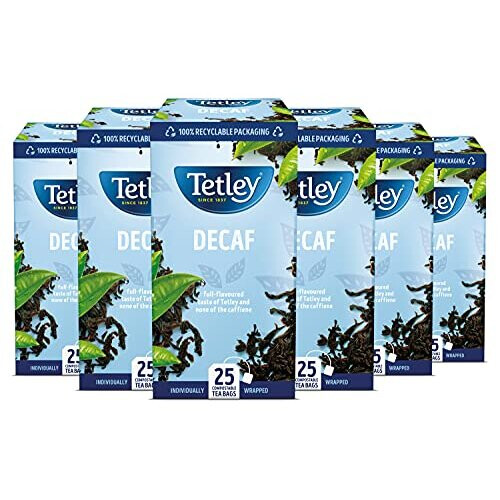 Original Decaf Tea, Decaffeinated Black Tea, Pack of 6 Boxes, 150 Teabags