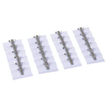 Europel Name Badge Holders Pack of 24 with Crocodile Clip & Safety Pin, Blank Card Inserts, Horizontal 75x40mm (Model 121260)