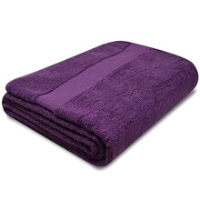 Towelogy Quick Dry Large Bath Towels Set Egyptian Cotton Ring Spun Premium Hotel Quality Super Absorbent Bathroom Towel 70x125cm (Purple Aubergine,