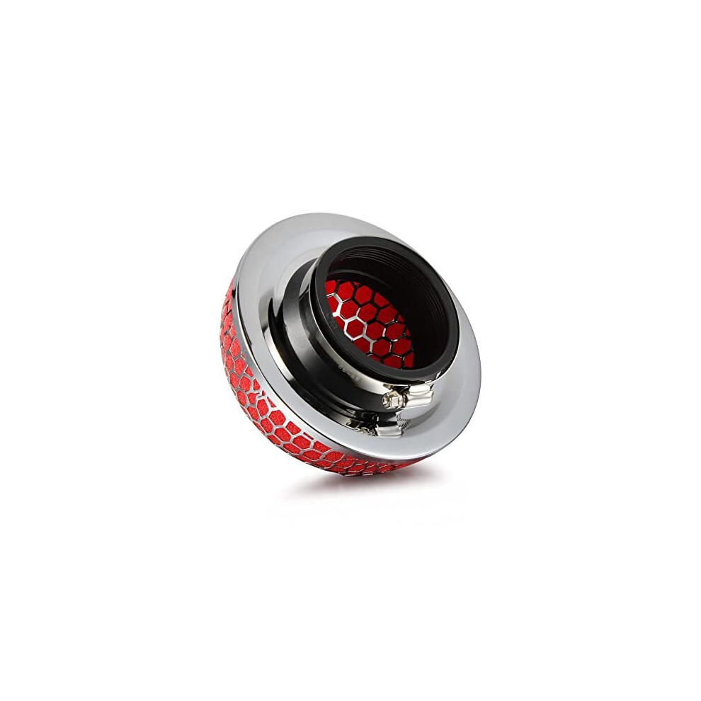 76Mm(3") Universal Mushroom Design Air Intake Filter Cleaner Foam Gauze High Flow(Red)) Red 722367514319