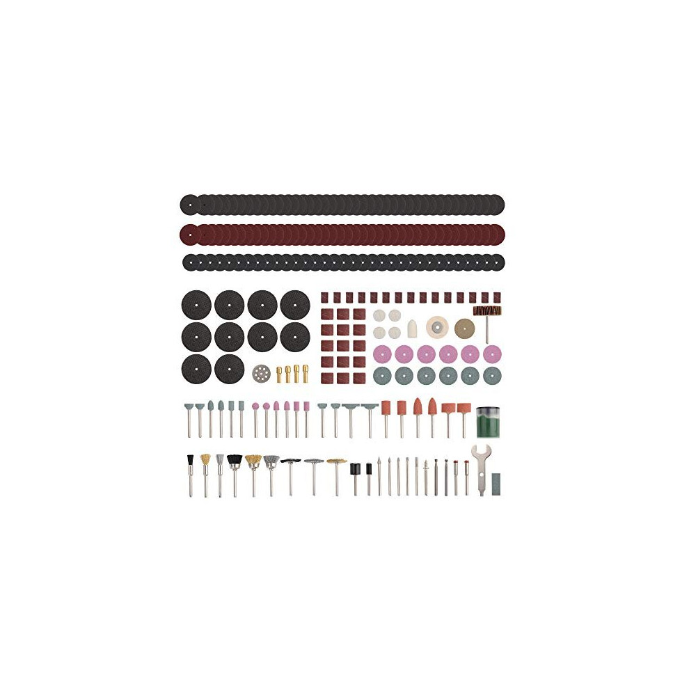 225Pc Rotary Tool Accessories Set: Dremel Compatible 1/8" 3.2Mm Collets, Sanding, Polishing, Grinding Bits & More 884540016123