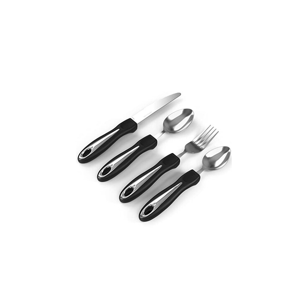 Comfort Grips Cutlery - Cutlery for Disabled Hands - Dishwasher Safe Disabled Cutlery for Adults - Disability Cutlery for Adults Suffering from