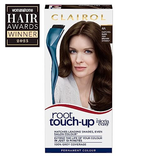 Clairol Root Touch-Up Permanent Hair Dye, 4A Dark Ash Brown 2
