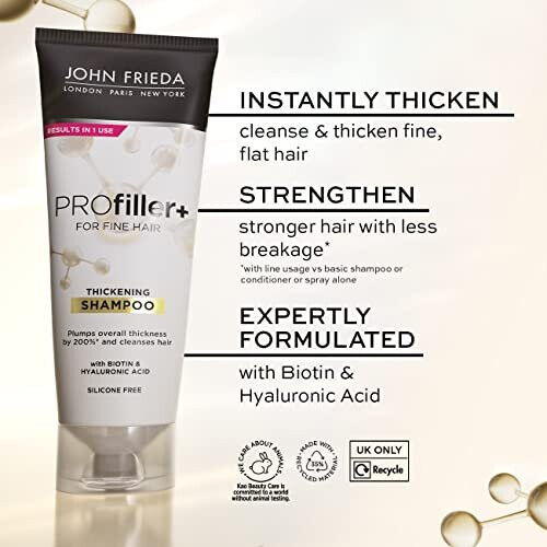 John Frieda PROfiller+ Thickening Shampoo for Thin, Fine Hair, 250ml 2